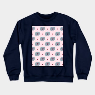 Love pattern Crewneck Sweatshirt